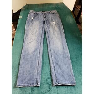 G By Giuliana Jeans Size 8 Womens Blue Stretch Pants Ladies Mid Rise Straight